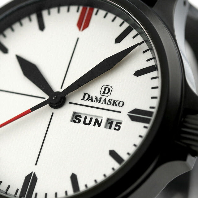 ダマスコ クラシック スリーハンド 自動巻き 腕時計 ブランド メンズ DAMASKO DA35D L アナログ ホワイト ブラック 黒 ドイツ製 DA35D-L
