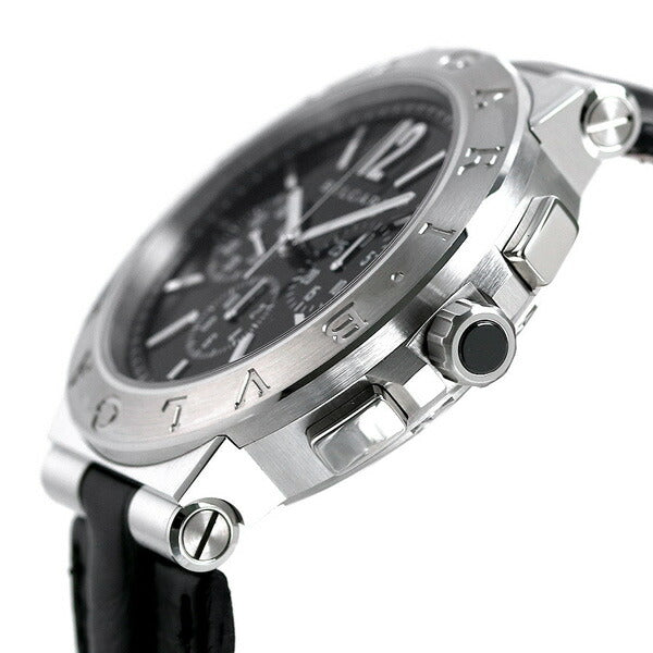 ブルガリ 時計 ディアゴノ ベロチッシモ 41mm 自動巻き 機械式 メンズ 腕時計 ブランド DG41BSLDCH ブラック DG41BSLDCH