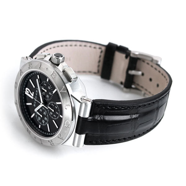 ブルガリ 時計 ディアゴノ ベロチッシモ 41mm 自動巻き 機械式 メンズ 腕時計 ブランド DG41BSLDCH ブラック DG41BSLDCH