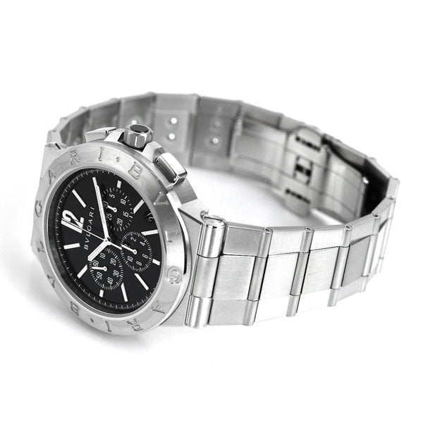 ブルガリ 時計 ディアゴノ ベロチッシモ 41mm 自動巻き 機械式 メンズ 腕時計 ブランド DG41BSSDCH ブラック DG41BSSDCH