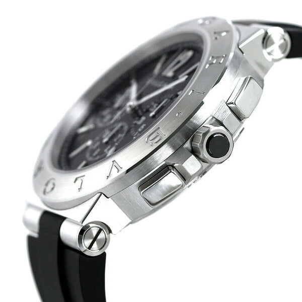 ブルガリ 時計 ディアゴノ ベロチッシモ 41mm 自動巻き 機械式 メンズ 腕時計 ブランド DG41BSVDCH ブラック DG41BSVDCH