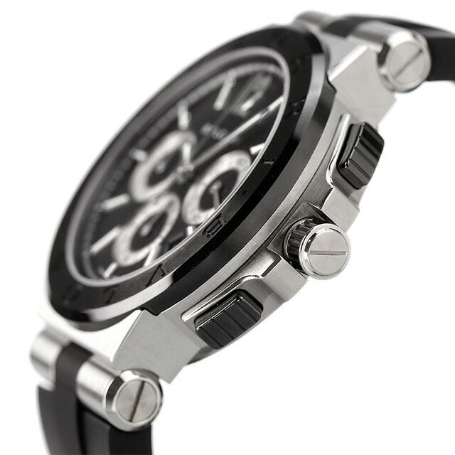 ブルガリ 時計 ディアゴノ 42mm クロノグラフ DG42BSCVDCH 腕時計 ブランド ブラック メンズ DG42BSCVDCH