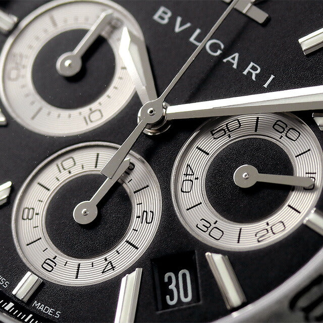 ブルガリ 時計 ディアゴノ 42mm クロノグラフ DG42BSCVDCH 腕時計 ブランド ブラック メンズ DG42BSCVDCH