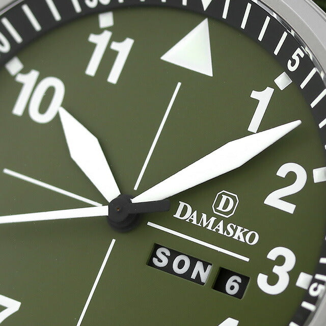 ダマスコ ハンティング 自動巻き 腕時計 ブランド メンズ DAMASKO DH3.0 N アナログ オリーブグリーン グリーン ドイツ製 DH30-N