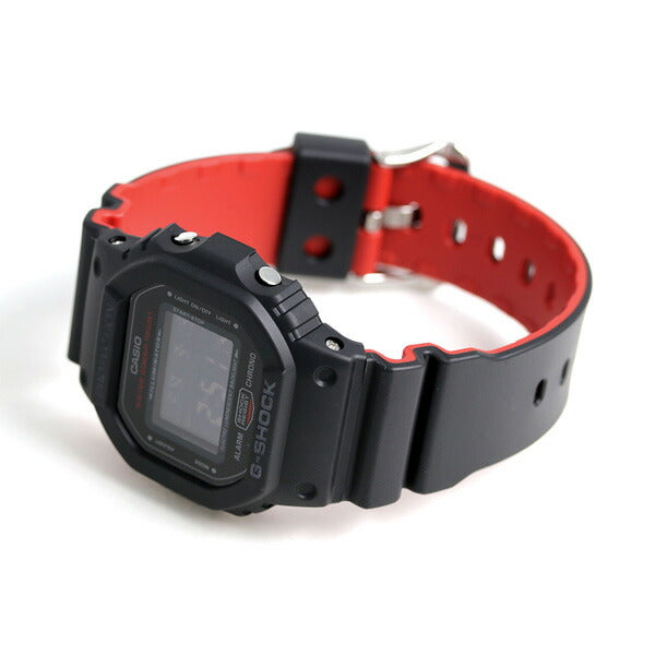 gショック ジーショック G-SHOCK ブラック&レッド アラーム メンズ 腕時計 ブランド DW-5600HR-1DR カシオ DW-5600HR-1DR