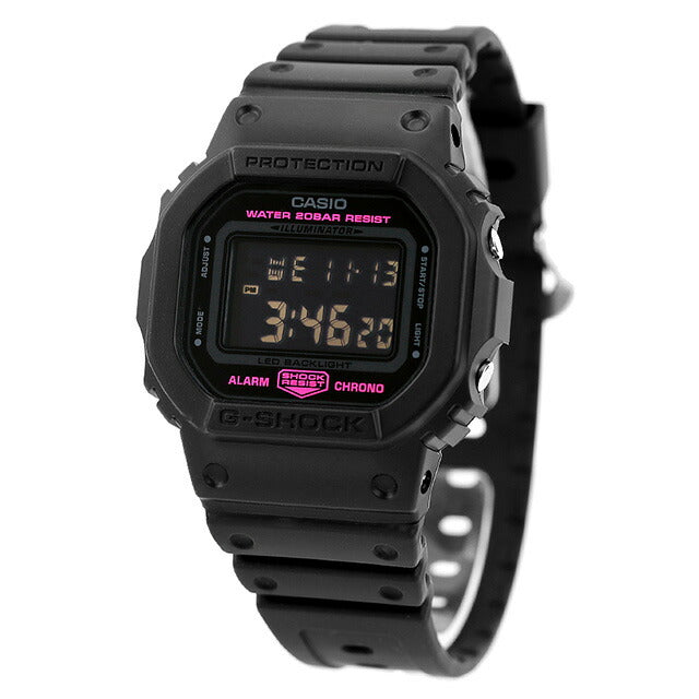 gショック ジーショック G-SHOCK クォーツ 電池式 DW-5600PK-1 デジタル 5600シリーズ メンズ 腕時計 ブランド カシオ casio DW-5600PK-1DR