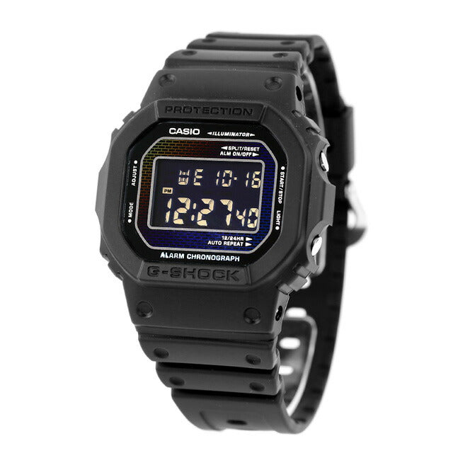 gショック ジーショック G-SHOCK クォーツ 電池式 DW-5600RW-1 デジタル 5600シリーズ メンズ 腕時計 ブランド カシオ casio デジタル ブラック マルチカラー 黒 DW-5600RW-1DR