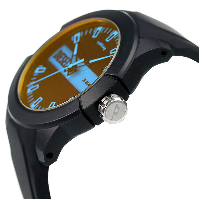 ディーゼル 時計 ダブルアップ 43mm クオーツ メンズ 腕時計 ブランド DZ1982 ブラック DZ1982