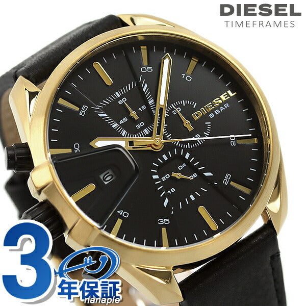 ディーゼル 時計 エムエス9 クロノ 48mm クロノグラフ メンズ 腕時計 ブランド DZ4516 ブラック DZ4516