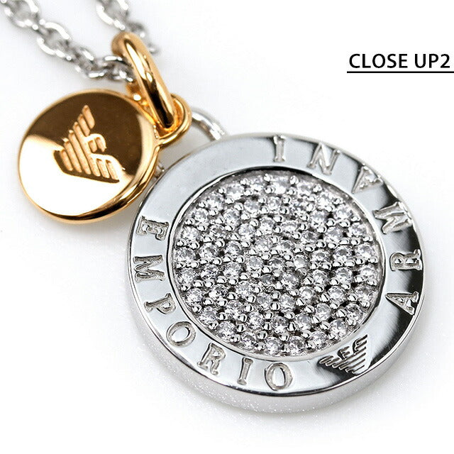 エンポリオ アルマーニ ネックレス EMPORIO ARMANI ペンダント シルバー925 レディース EG3374040 シルバー ピンクゴールド アクセサリー EG3374040