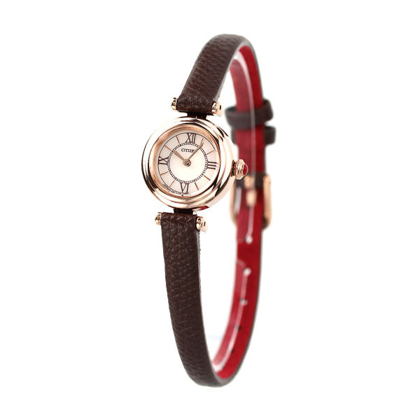 シチズン キー エコドライブ ソーラー レディース 腕時計 ブランド EG7083-04W CITIZEN ピンク ブラウン EG7083-04W