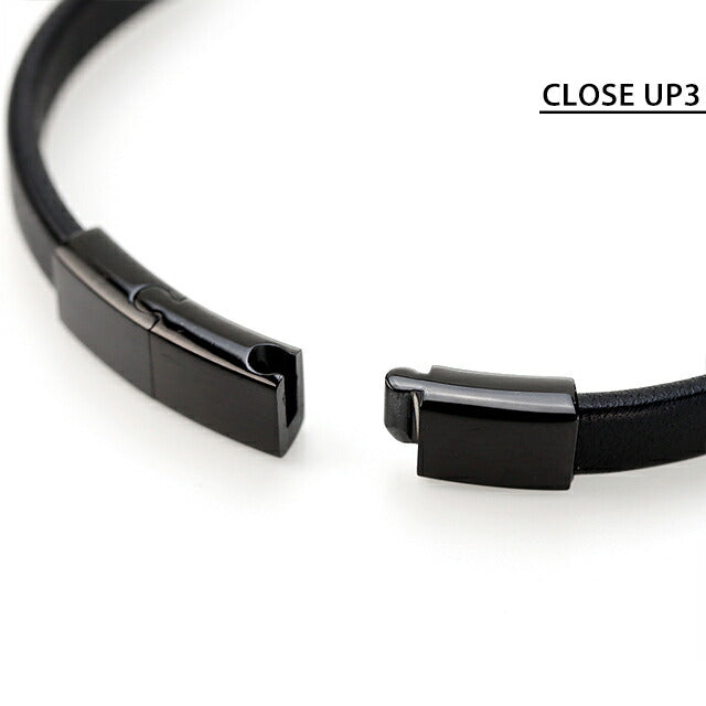 エンポリオ アルマーニ ブレスレット メンズ ブランド EMPORIO ARMANI レザー ステンレス EGS2412001 オールブラック アクセサリー EGS2412001