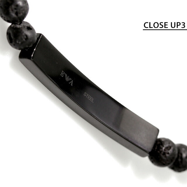 エンポリオ アルマーニ ブレスレット EMPORIO ARMANI ステンレススチール メンズ EGS2478001 ブラック アクセサリー 記念品 プレゼント ギフト EGS2478001