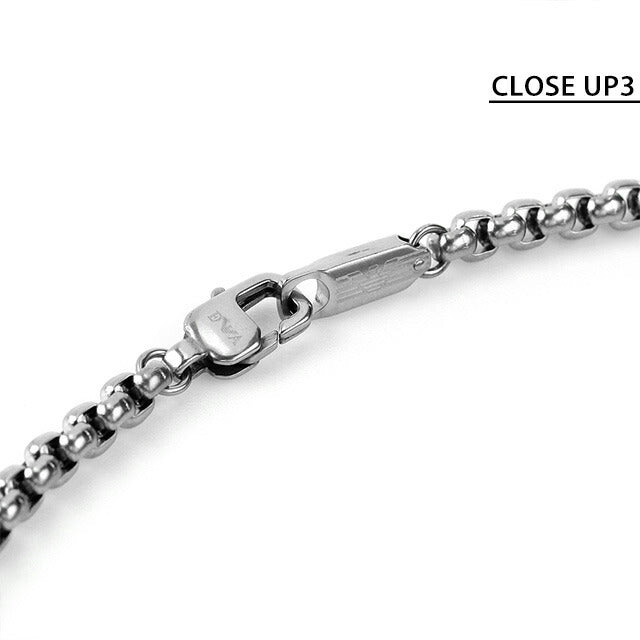 エンポリオ アルマーニ ネックレス EMPORIO ARMANI ペンダント ステンレススチール メンズ EGS2910040 ブラック シルバー アクセサリー EGS2910040