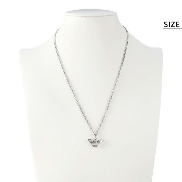 エンポリオ アルマーニ ネックレス EMPORIO ARMANI ペンダント カーボンファイバー イーグル メンズ EGS2916040 シルバー アクセサリー EGS2916040
