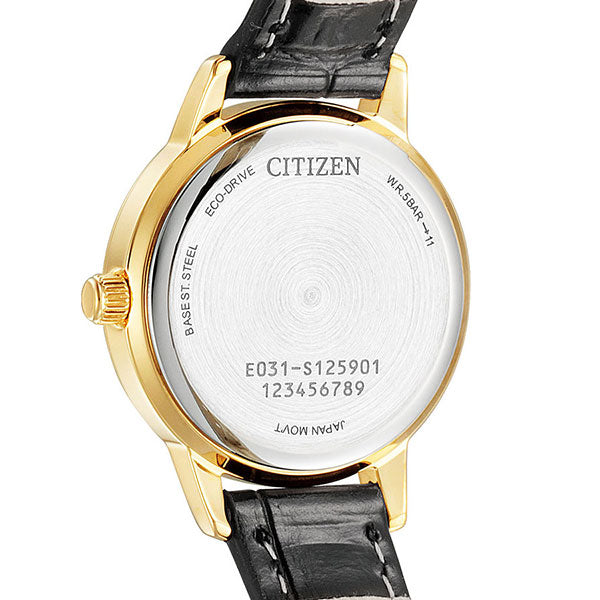 シチズン エコドライブ ソーラー レディース 腕時計 ブランド EM0932-10A CITIZEN ホワイト ブラック EM0932-10A