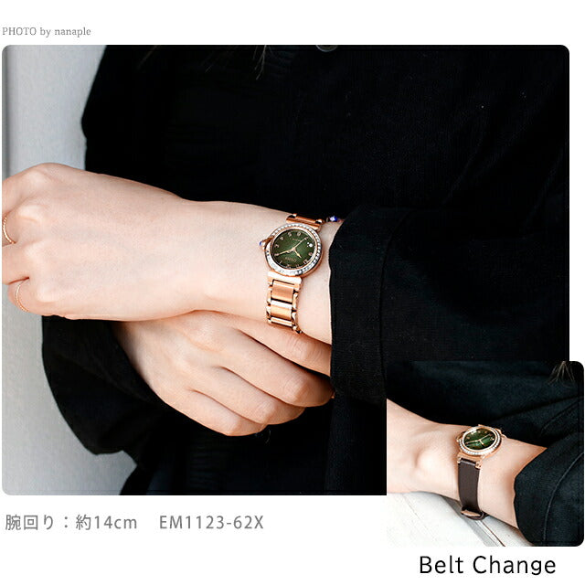 シチズン エル ROUND collection 光発電エコドライブ 腕時計 ブランド レディース ダイヤモンド ソーラー CITIZEN L EM1123-89D アナログ シェル EM1123-89D