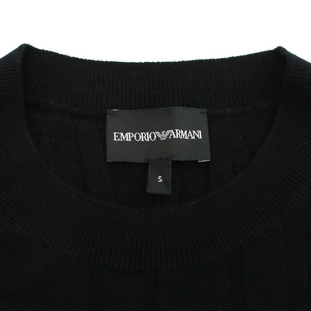 エンポリオ・アルマーニ ニット メンズ ブランド EMPORIO ARMANI 6R1MX4 BLACK ブラック ウェア 選べるモデル EMA6R1MX4A