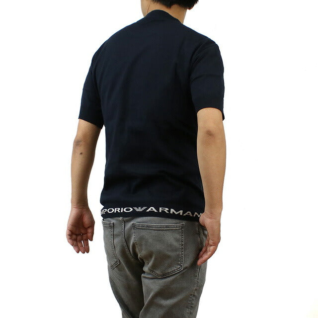 エンポリオ・アルマーニ Tシャツ メンズ ブランド EMPORIO ARMANI 6R1TEB NAVY ネイビー系 ウェア 選べるモデル EMA6R1TEBB