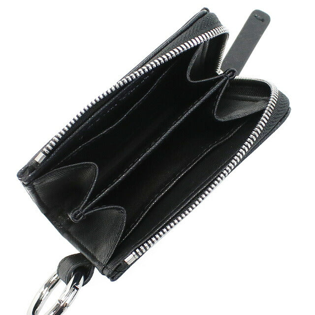 エンポリオ・アルマーニ キーリング付小銭入れ メンズ ブランド EMPORIO ARMANI Y4R500 BLACK ブラック 財布 EMAY4R500011