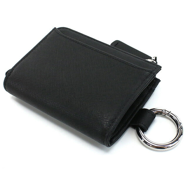 エンポリオ・アルマーニ キーリング付小銭入れ メンズ ブランド EMPORIO ARMANI Y4R500 BLACK ブラック 財布 EMAY4R500011