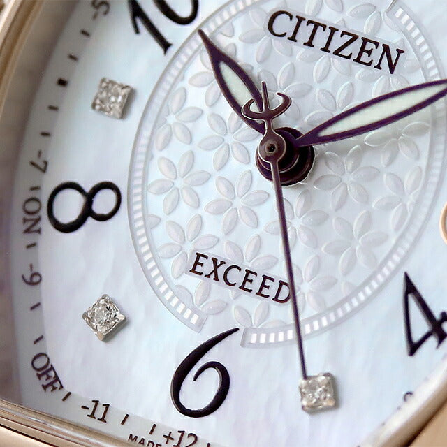 シチズン エクシード エコドライブ ソーラー電波 サクラピンク R ES9385-57W CITIZEN 腕時計 ブランド レディース ES9385-57W