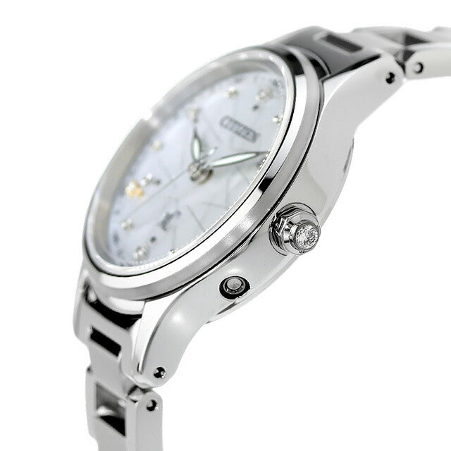 シチズン クロスシー 腕時計 ブランド レディース チタン 数量限定 ダイヤモンド 電波ソーラー CITIZEN xC ES9490-87D ES9490-87D