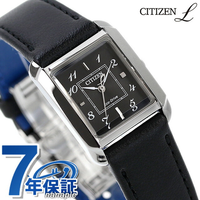 シチズン エル SQUARE Collection 光発電エコドライブ 腕時計 ブランド レディース ソーラー CITIZEN L EW5600-10E アナログ ブラック 黒 EW5600-10E