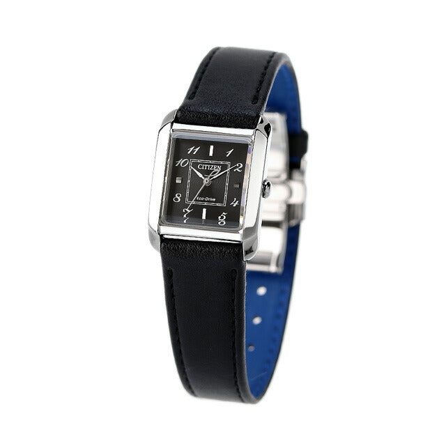 シチズン エル SQUARE Collection 光発電エコドライブ 腕時計 ブランド レディース ソーラー CITIZEN L EW5600-10E アナログ ブラック 黒 EW5600-10E