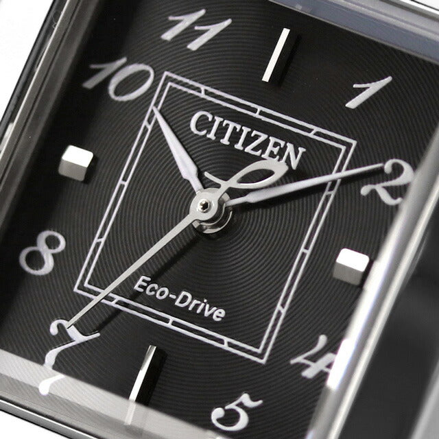 シチズン エル SQUARE Collection 光発電エコドライブ 腕時計 ブランド レディース ソーラー CITIZEN L EW5600-10E アナログ ブラック 黒 EW5600-10E