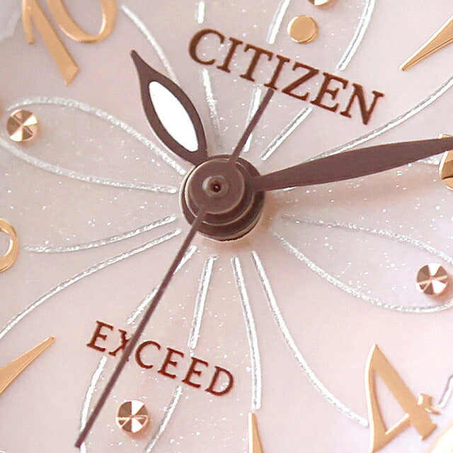シチズン エクシード エコドライブ ソーラー腕時計 ブランド チタン ピンクゴールドコンビ CITIZEN EX2044-54W レディース EX2044-54W