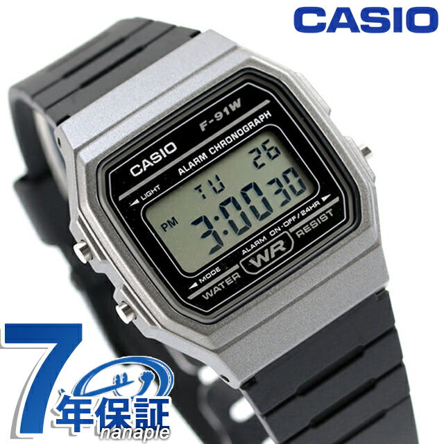 カシオ CASIO クォーツ 電池式 F-91WM-1B スタンダード チプカシ 海外モデル ユニセックス メンズ レディース 腕時計 ブランド カシオ casio デジタル F-91WM-1BDF