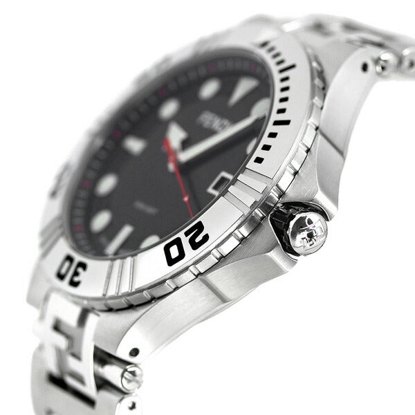 フェンディ 時計 ノーティコ 46mm スイス製 メンズ 腕時計 ブランド F108100101 ブラック F108100101