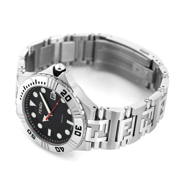 フェンディ 時計 ノーティコ 46mm スイス製 メンズ 腕時計 ブランド F108100101 ブラック F108100101