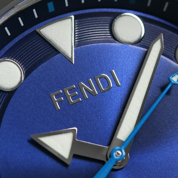 フェンディ 時計 ノーティコ 46mm スイス製 メンズ 腕時計 ブランド F108100301 ブルー F108100301