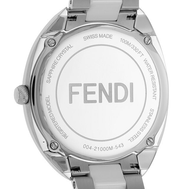フェンディ モメント バグズ クオーツ 腕時計 ブランド メンズ レディース FENDI F216037204D1 アナログ ピンク ホワイト 白 F216037204D1
