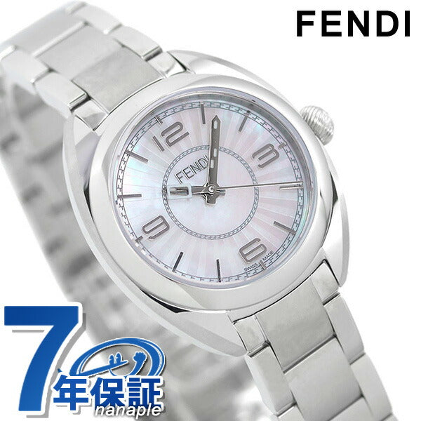 フェンディ 時計 レディース 腕時計 ブランド F218024500 モメント 26mm ホワイトシェル F218024500