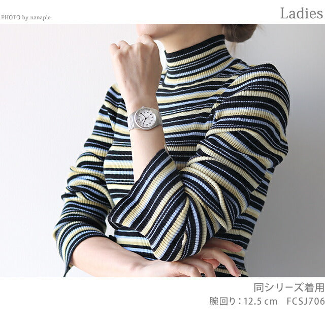 アニエスベー シネマ デザイン 復刻限定モデル クオーツ 腕時計 ブランド レディース メンズ 数量限定モデル FCSJ706 アナログ ホワイト 白 FCSJ706