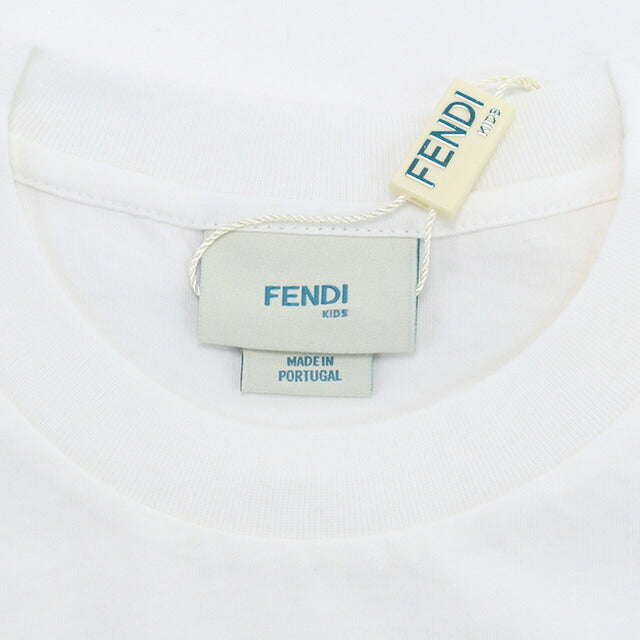 フェンディ 長袖Tシャツ キッズ ブランド FENDI ポルトガル JUI154 ホワイト系 ウェア 選べるモデル FENJUI154B