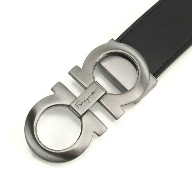 フェラガモ ベルト メンズ ブランド FERRAGAMO DOUBLE ADJUS イタリア 67-5542 NERO-HICKORY ブラック ブラウン系 小物 選べるモデル FER67-5542B