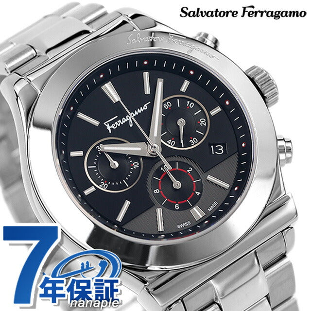 フェラガモ 1898 42mm クロノグラフ スイス製 メンズ FFM080016 腕時計 ブランド FFM080016