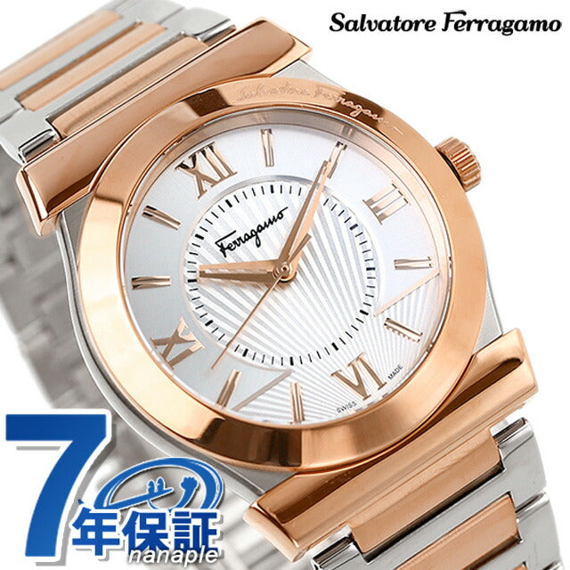 フェラガモ ヴェガ ジェント 37mm スイス製 メンズ 腕時計 ブランド FI0890016 シルバー FI0890016
