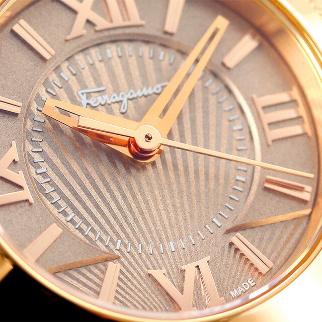サルヴァトーレフェラガモ ヴェガ 27mm クオーツ レディース 腕時計 FI5040015 Salvatore Ferragamo ブラウン ピンクゴールド 成人祝い プレゼント ギフト FI5040015