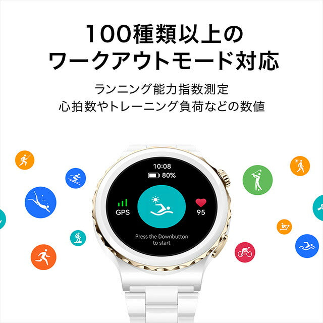 ファーウェイ WATCH GT3 Pro 43mm Silver 充電式クオーツ スマートウォッチ メンズ レディース Bluetooth 革ベルト HUAWEI FRG-B19 デジタル 記念品 ギフト FRG-B19-SV