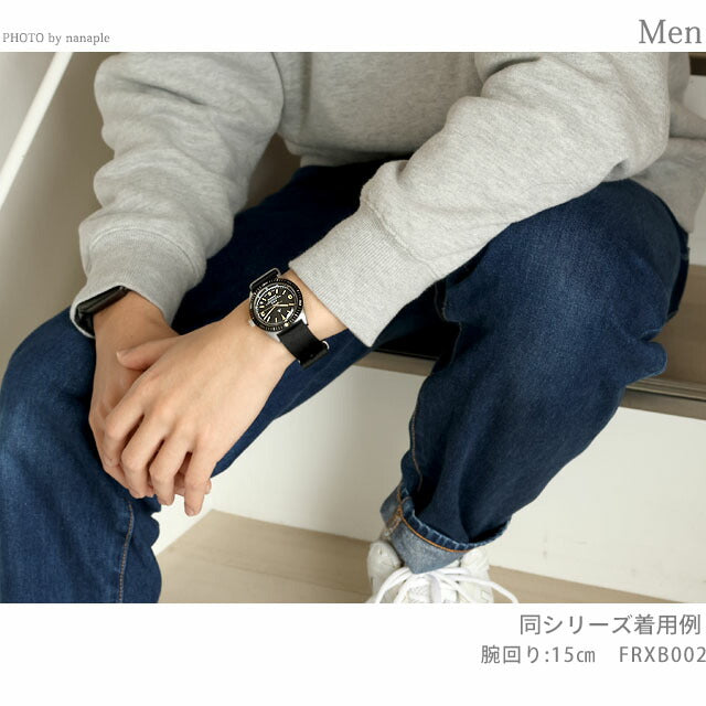 ナバルウォッチ Naval Watch Produced By LOWERCASE クォーツ 電池式 腕時計 ブランド メンズ NAVAL WATCH FRXB002 アナログ ブラック 黒 日本製 FRXB002