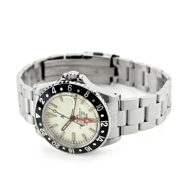 ナバルウォッチ Naval Watch Produced By LOWERCASE 自動巻き 腕時計 ブランド メンズ NAVAL WATCH FRXD002 アナログ ホワイト 白 日本製 FRXD002
