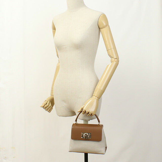 フルラ ハンドバッグ レディース ブランド FURLA FURLA 1927 WB00109 NATURALE+COGNAC ホワイト系 ブラウン系 バッグ FURWB00109061