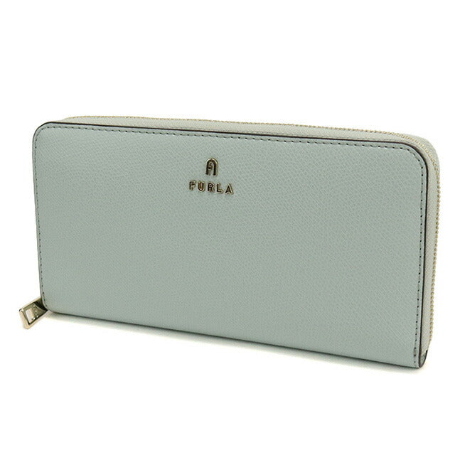 フルラ 長財布ラウンドファスナー レディース ブランド FURLA FURLA CAMELIA レザー WP00322 LAGUNA ブルー系 財布 FURWP00322101