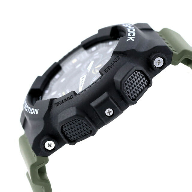 gショック ジーショック G-SHOCK GA-100TU-1A3 アナログデジタル GA-100シリーズ メンズ 腕時計 ブランド カシオ casio アナデジ ブラック カーキ 黒 GA-100TU-1A3DR