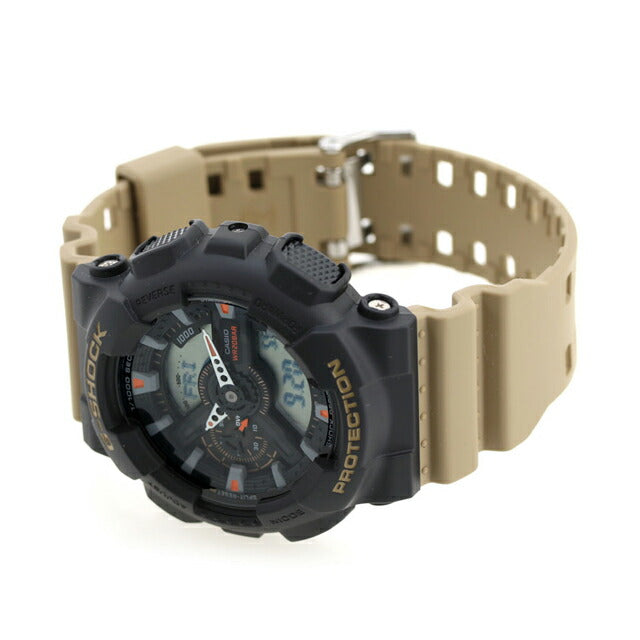 gショック ジーショック G-SHOCK GA-110TU-1A5 アナログデジタル GA-100シリーズ メンズ 腕時計 ブランド カシオ casio アナデジ ブラック ベージュ 黒 GA-110TU-1A5DR